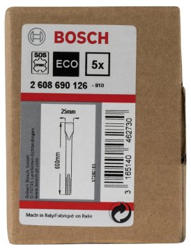 Bosch Yassı Keski SDS-Max 600*25 mm 5'li
