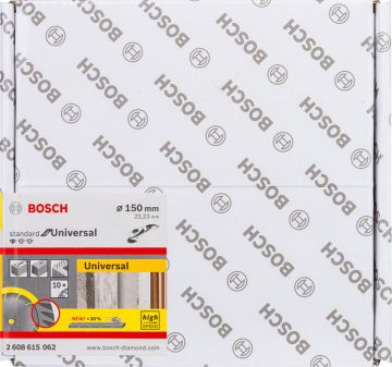 Bosch Aksesuarlar Bosch - Standard Seri Genel Yapı Malzemeleri İçin Elmas Kesme Diski 150 mm 10'lu Paket