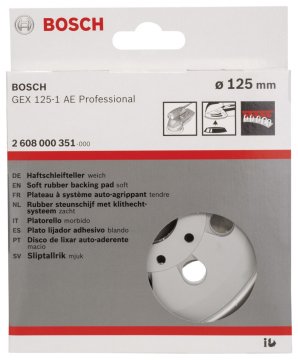 Bosch 125 mm Zımp. Tabanı Ekstra Yumuşak (GEX)