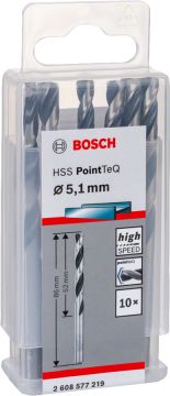 Bosch Aksesuarlar Bosch - HSS-PointeQ Metal Matkap Ucu 5,1 mm 10'lu