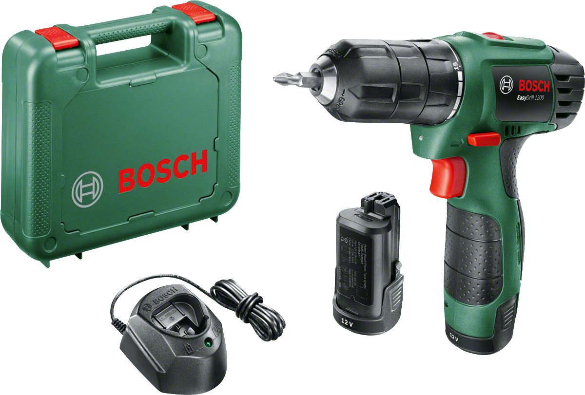 Bosch Easy Drill 1200  Akülü Delme/Vidalama Makinesi 1,5 AH (Çift Akü)