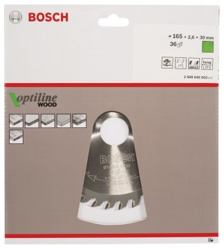 Bosch Optiline Wood 165*30/20 mm 36 Diş