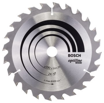 Bosch Optiline Wood 190*20/16 mm 24 Diş