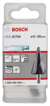Bosch HSS-AlTiN 12 kademeli Matkap Ucu 6-39 mm
