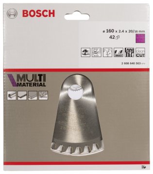 Bosch MultiMaterial 160*20/16 mm 42 Diş