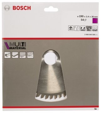 Bosch MultiMaterial 190*30 mm 54 Diş