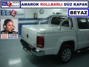 AMAROK ROLLBARLI  BEYAZ DÜZ KAPAK İTHAL