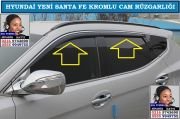 10102 HYUNDAİ YENİ SANTA FE KROM ÇITALI CAM RÜZGARLIĞI HYUNDAİ SANTA FE AKSESUARLARI