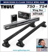 X-CLASS THULE ALÜMİNYUM SİYAH WİNG BARLI TAŞIYICI SİSTEM 7105 (754-963-1781)