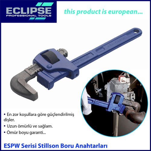Eclipse ESPW36 Stillson boru anahtarı 89 mm