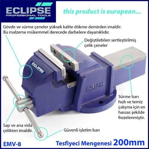 Eclipse EMV-8 Tesfiyeci Mengenesi 200 mm