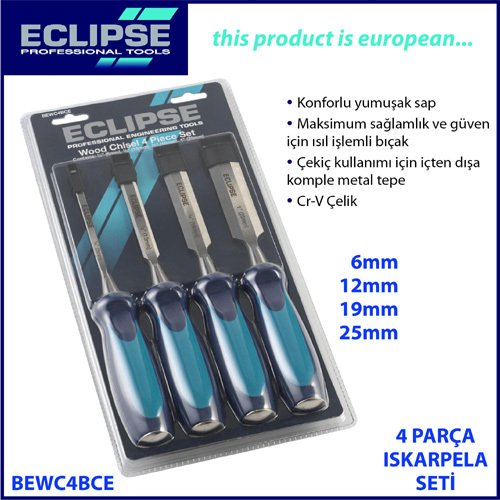 Eclipse Iskarpela Seti 6-13-19-25mm (4 Parça)