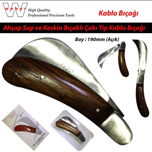 Weber 2420 Çakı Tipi Kablo Bıçağı 190 Mm