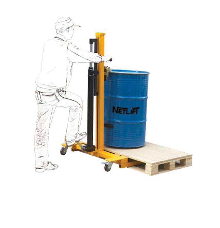 NETLİFT NL-DHE 17 Palet Uyumlu Hidrolik Varil Taşıma Aracı