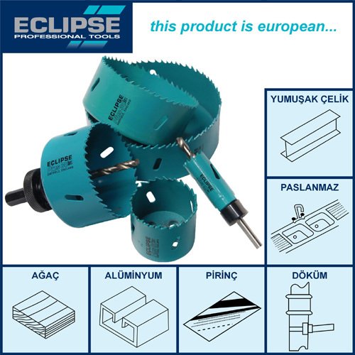 Eclipse EBV30-40 HSS Delik Açma Testeresi 40mm
