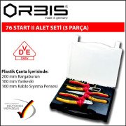 Orbis 76-723 VDE İzoleli Start II Alet Seti (3 Parça)