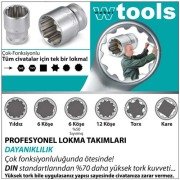 Weber Tools Profesyonel Lokma Takımı 1/4 -3/8 - 1/2  (99 Parça)