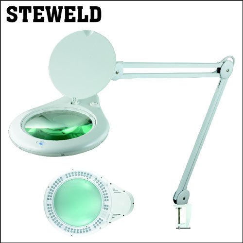 STEWELD 8062-D 3LED-108 Led Işıklı Masa Mengeneli Büyüteç