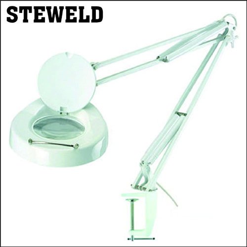 STEWELD 8064-1CP 3D Floresanl Işıklı Masa Mengeneli Büyüteç