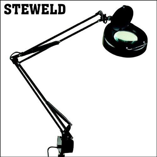 STEWELD 8064-1CP 5D ESD Floresanl Işıklı Masa Mengeneli Büyüteç