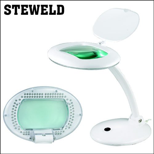 STEWELD 8095 Led-90 3D+12D Led Işıklı Masa Üstü Büyütüteç