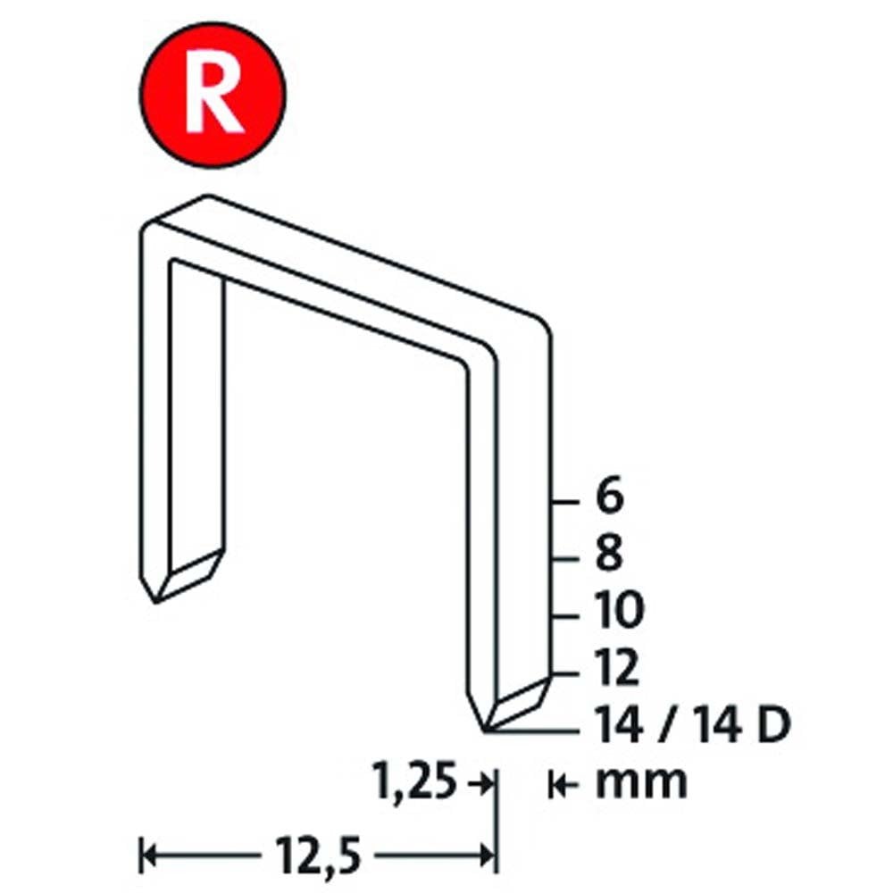 NOVUS R Tip 50/10MM Yassı Zımba Teli 960 lı Paket