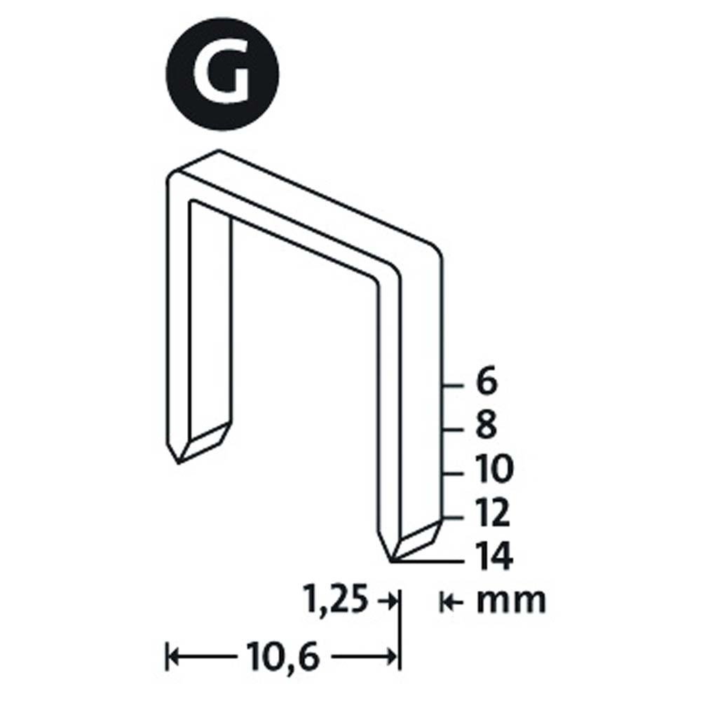 NOVUS G Tip 11/6MM Yassı Zımba Teli 1200 lü Paket