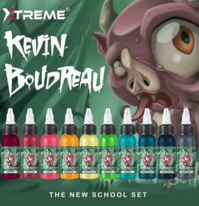 Xtreme Ink Kevin Boudreau New School 10 Colors Set 1 oz