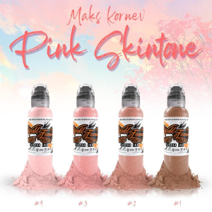 World Famous Maks Korner's Pink Skintone 4 Color Set 1 oz