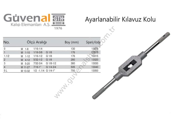 Ayarlanabilir Kılavuz Kolu