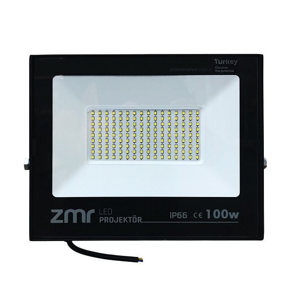 ZMR Led Projektör 100W Beyaz Işık 6500K