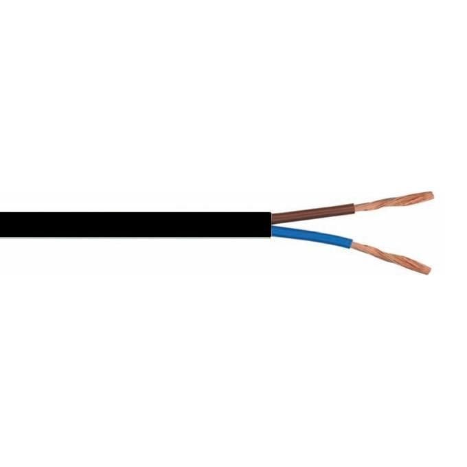 2x0,75 mm Balık Sırtı Kablo Siyah