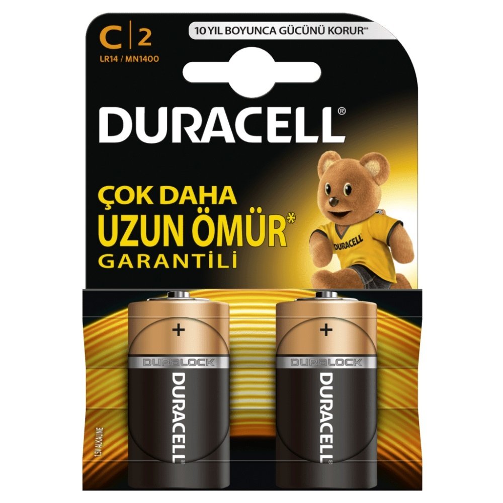 PİL DURACELL BASIC ORTA C 2'Lİ (PAKET)