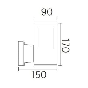 ARMATÜR HOROZ BAHÇE ÇINAR-3 PLASTİK GÖVDE APLİK SİYAH 400-010-136