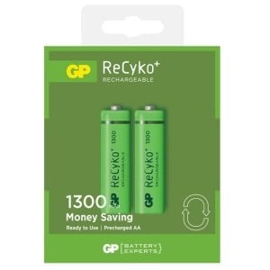 PİL GP ŞARJLI KALEM AA 1300 MAH 2'Lİ (PAKET)