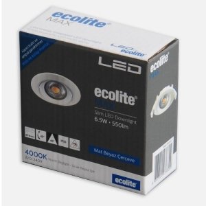 Ecolite 6,5W Led spot Hareketli 4000K