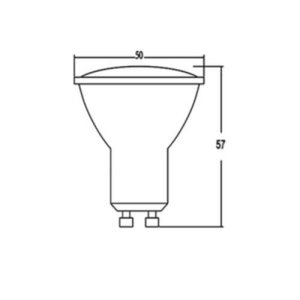 Braytron Led Çanak ampul 4,5W Ara renk 4000K GU10