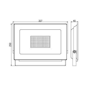 ARMATÜR BRAYTRON LED PROJEKTÖR 100W 3000K SARI IŞIK BT60-09102