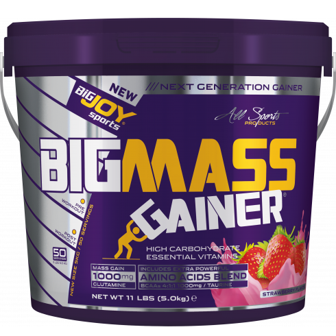 Bigjoy Sports BIGMASS Gainer Çilek Aromalı 5kg