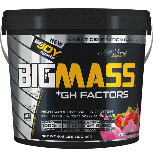 Bigjoy BIGMASS Gainer GH FACTORS ÇİLEK 3kg