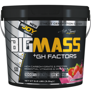 Bigjoy BIGMASS Gainer GH FACTORS ÇİLEK 3kg