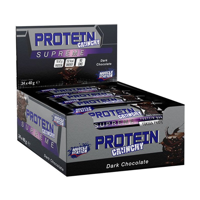 PROTEİN CRUNCY DARK CHOCOLATE 24x40gr