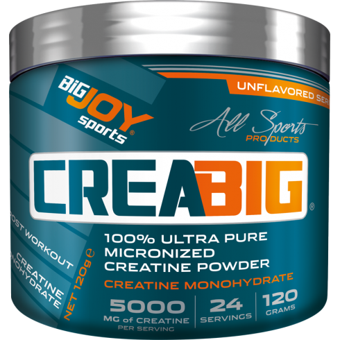 BigJoy Sports CreaBig %100 Micronized Creatine Monohyrdrate Powder 120gr