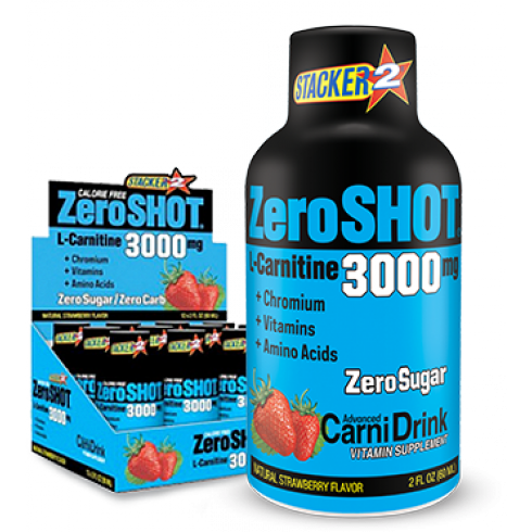 ZeroShot 3000mg Çilek - 60ml x12 Şişe