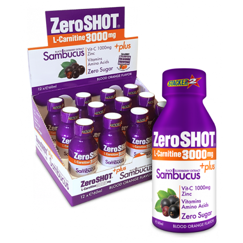 ZeroShot 3000mg + Plus Sambucus K.Portakal Aroma 60ml x 12 şişe