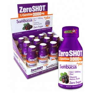 ZeroShot 3000mg + Plus Sambucus K.Portakal Aroma 60ml x 12 şişe