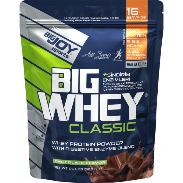 Bigjoy Sports Doypack Whey Protein 528gr ÇİKOLATA AROMALI