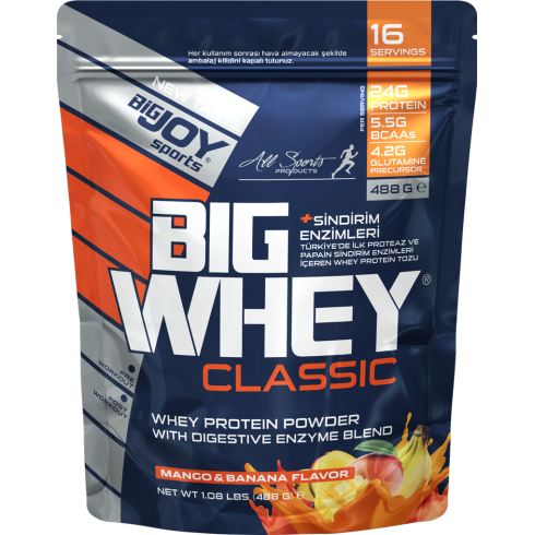 Bigjoy Sports Doypack Whey Protein Mango & Muz Aromalı 488gr