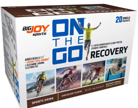 Bigjoy Sports ONTHEGO RECOVERY Sports Drink Çikolata 20 x 70g