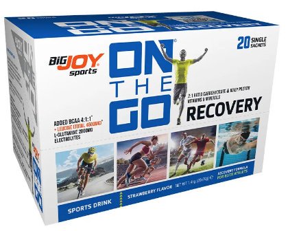 Bigjoy Sports ONTHEGO RECOVERY Sports Drink Çilek 20 x 70g